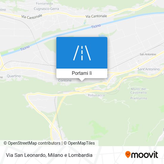 Mappa Via San Leonardo