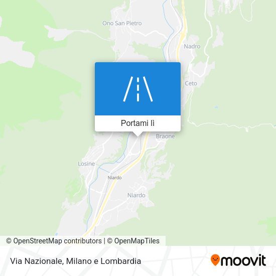 Mappa Via Nazionale