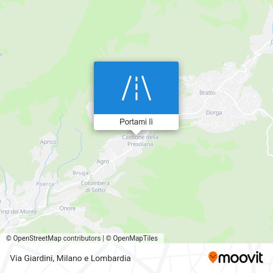 Mappa Via Giardini