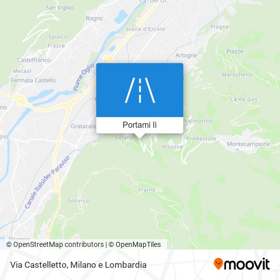 Mappa Via Castelletto