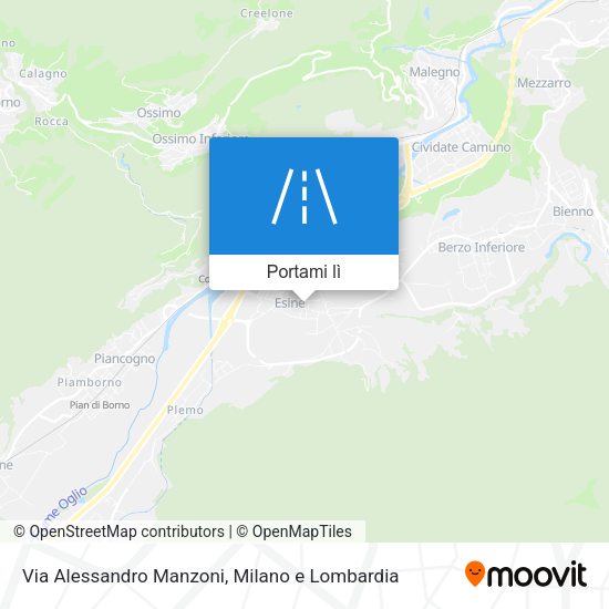 Mappa Via Alessandro Manzoni