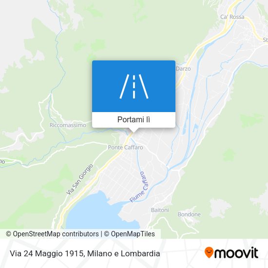 Mappa Via 24 Maggio 1915
