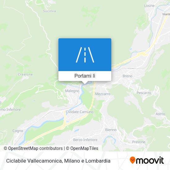 Mappa Ciclabile Vallecamonica
