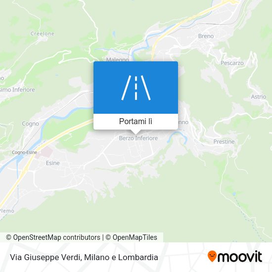 Mappa Via Giuseppe Verdi