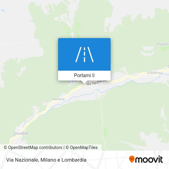 Mappa Via Nazionale