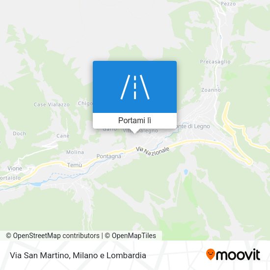Mappa Via San Martino