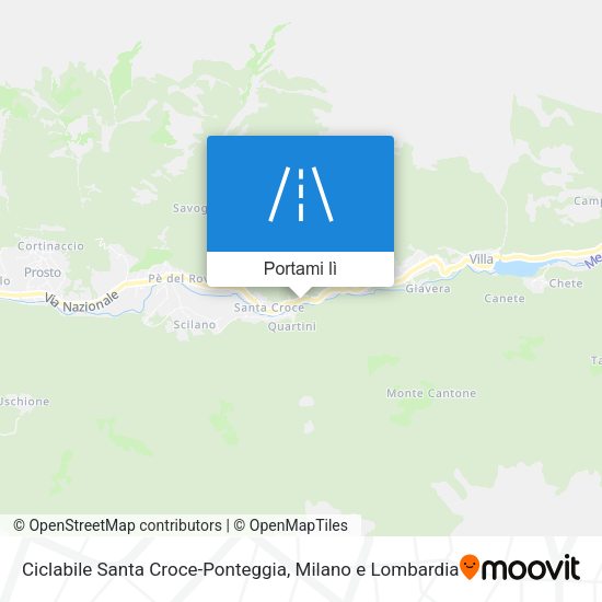 Mappa Ciclabile Santa Croce-Ponteggia