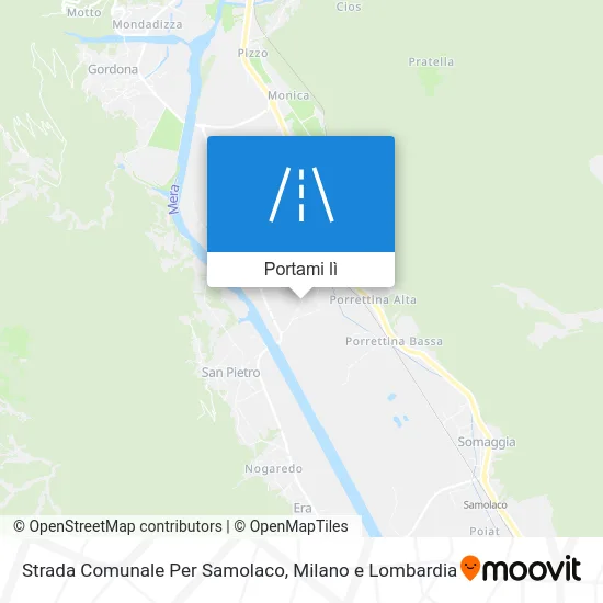 Mappa Strada Comunale Per Samolaco