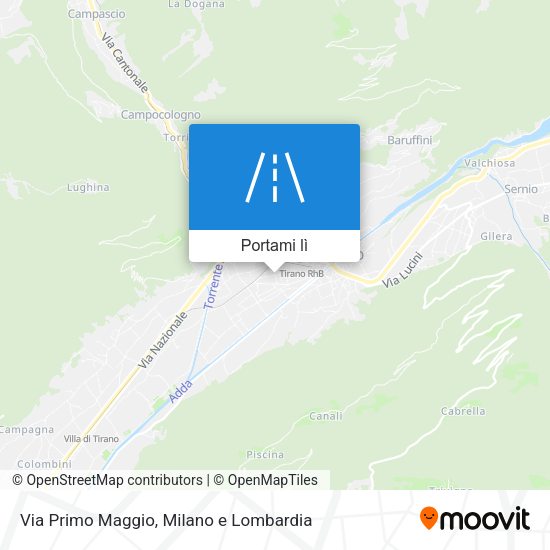 Mappa Via Primo Maggio