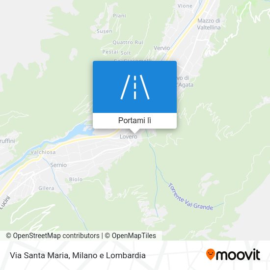 Mappa Via Santa Maria
