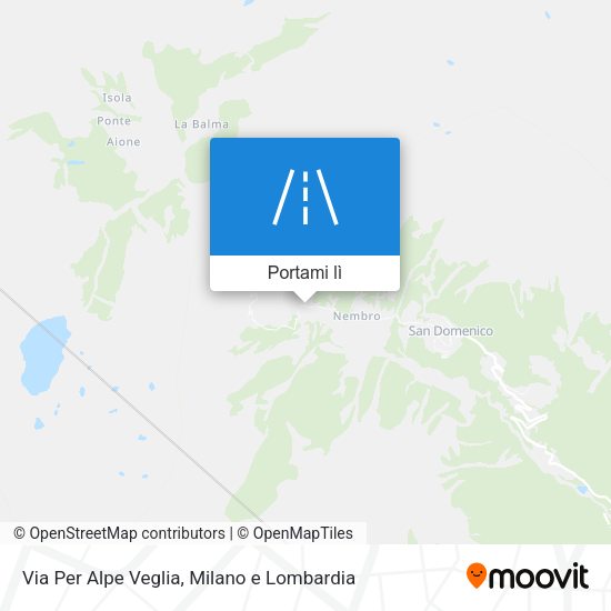 Mappa Via Per Alpe Veglia
