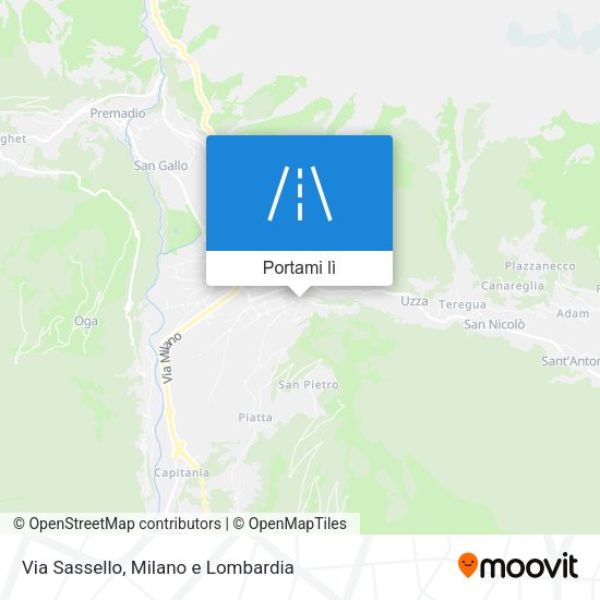 Mappa Via Sassello