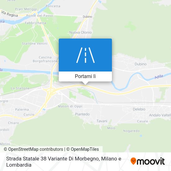 Mappa Strada Statale 38 Variante Di Morbegno