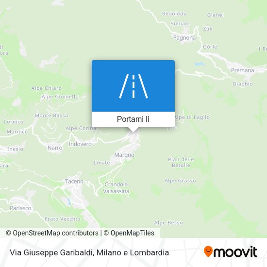 Mappa Via Giuseppe Garibaldi