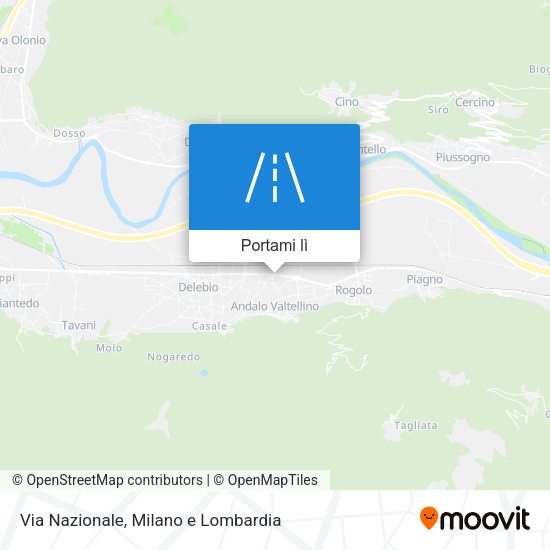 Mappa Via Nazionale