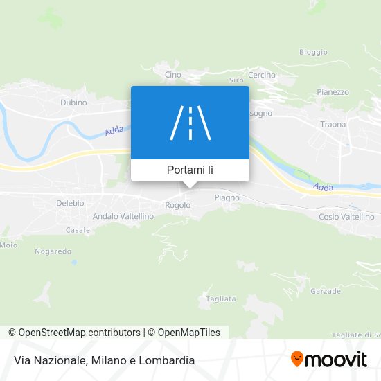 Mappa Via Nazionale