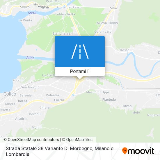 Mappa Strada Statale 38 Variante Di Morbegno
