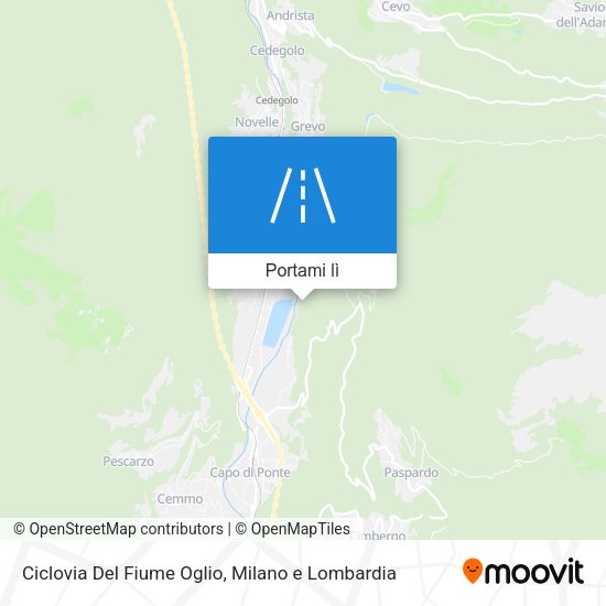 Mappa Ciclovia Del Fiume Oglio