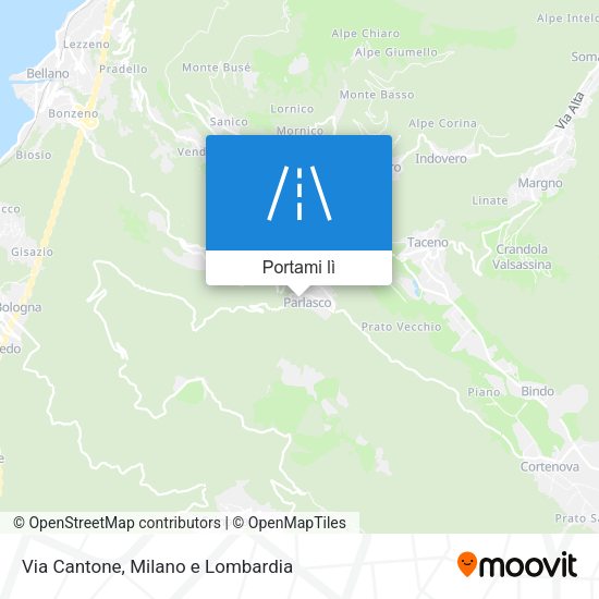 Mappa Via Cantone