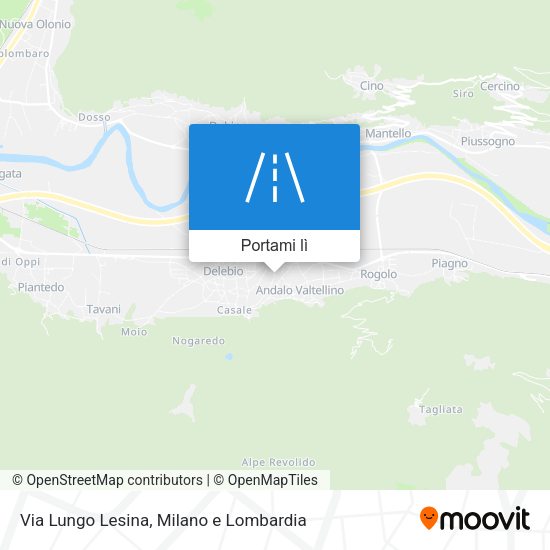Mappa Via Lungo Lesina