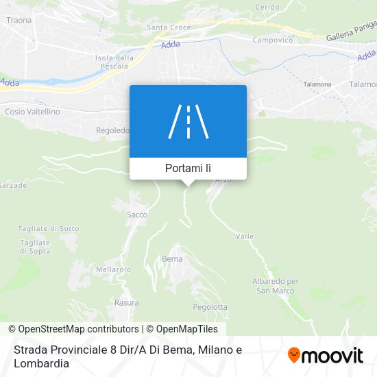 Mappa Strada Provinciale 8 Dir / A Di Bema