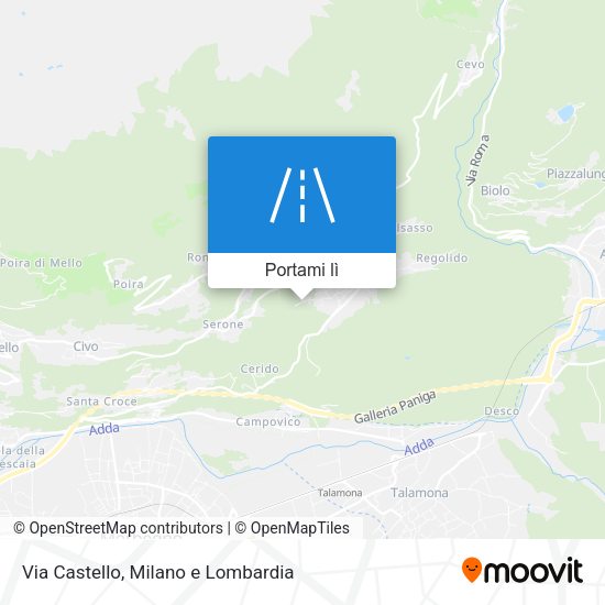 Mappa Via Castello