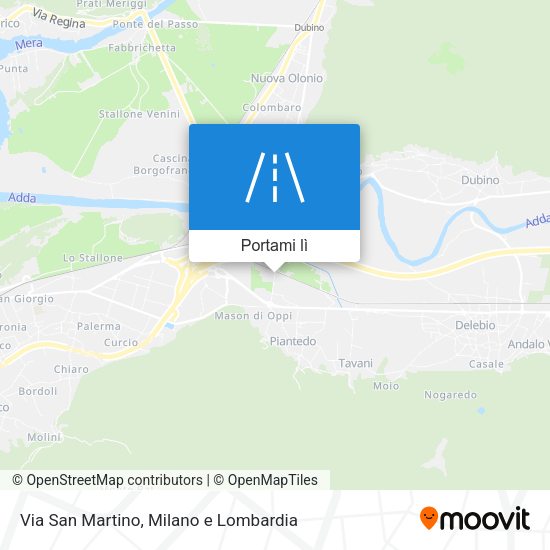 Mappa Via San Martino