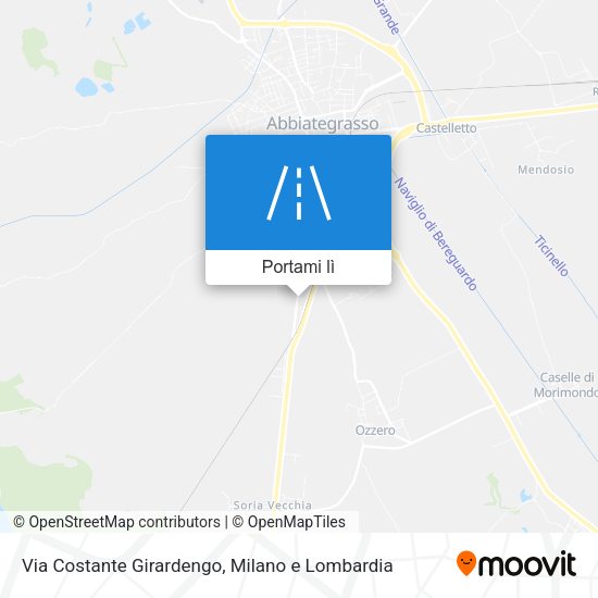 Mappa Via Costante Girardengo