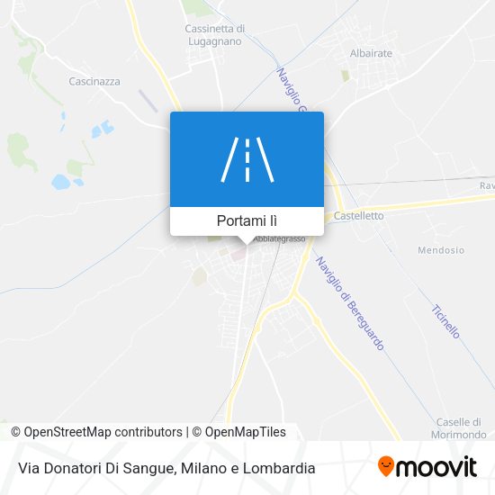 Mappa Via Donatori Di Sangue