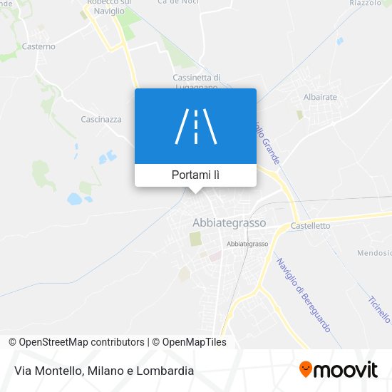 Mappa Via Montello