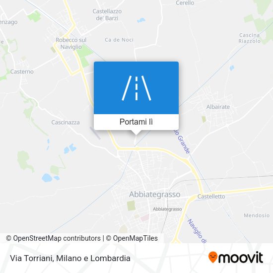 Mappa Via Torriani