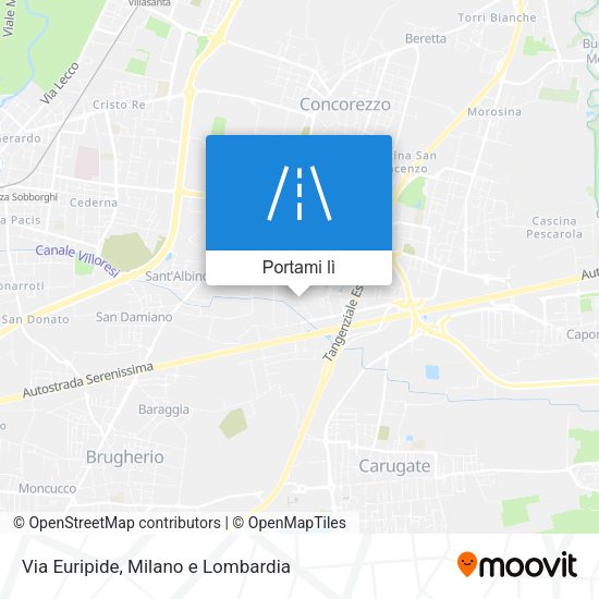 Mappa Via Euripide