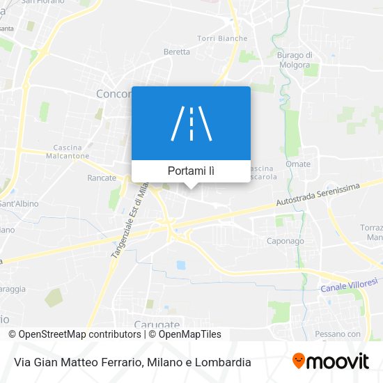 Mappa Via Gian Matteo Ferrario