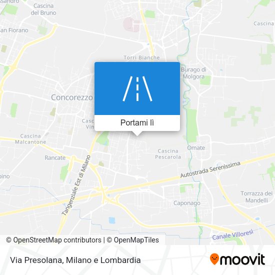 Mappa Via Presolana