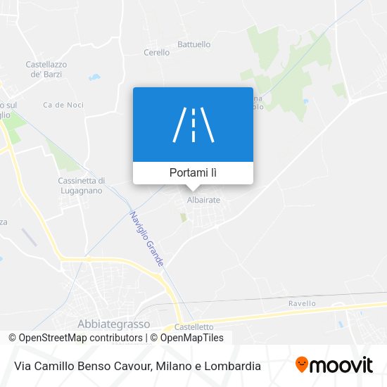 Mappa Via Camillo Benso Cavour