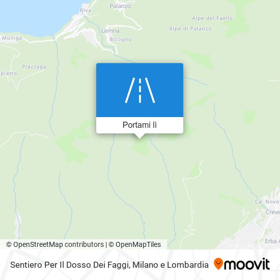 Mappa Sentiero Per Il Dosso Dei Faggi