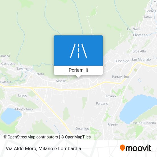 Mappa Via Aldo Moro