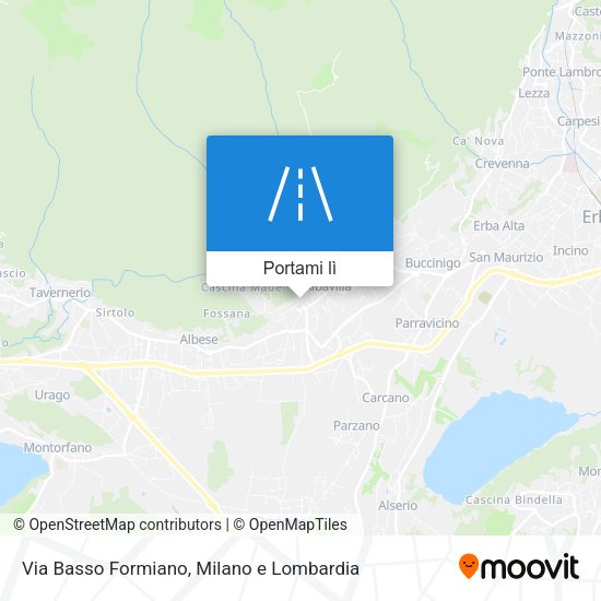 Mappa Via Basso Formiano