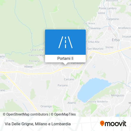 Mappa Via Delle Grigne