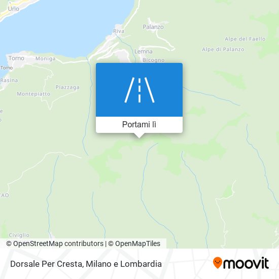 Mappa Dorsale Per Cresta