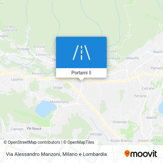 Mappa Via Alessandro Manzoni