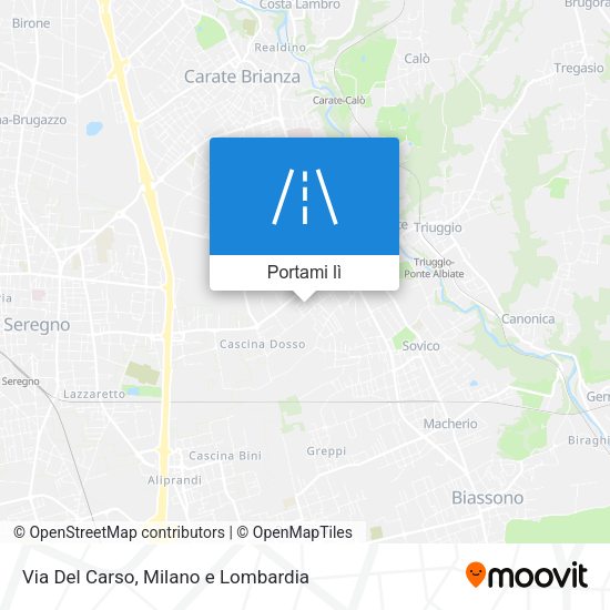 Mappa Via Del Carso