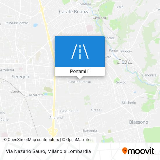 Mappa Via Nazario Sauro