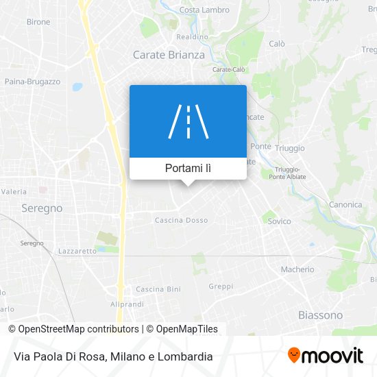 Mappa Via Paola Di Rosa
