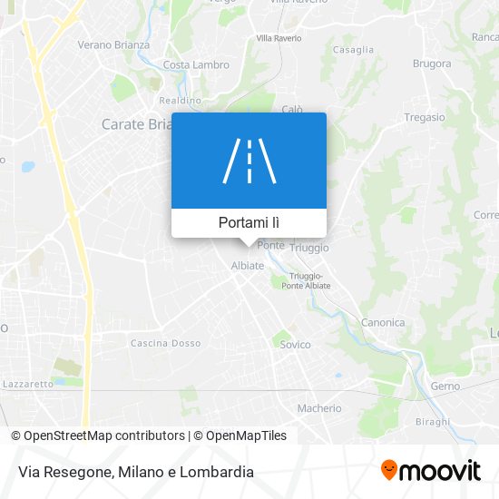 Mappa Via Resegone