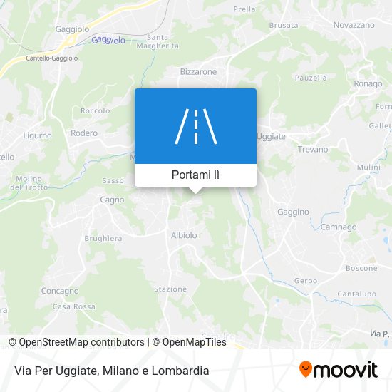 Mappa Via Per Uggiate