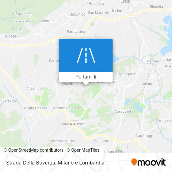 Mappa Strada Della Buverga