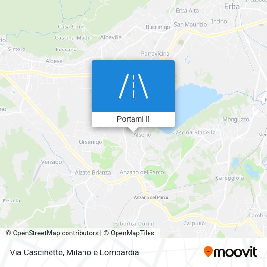Mappa Via Cascinette