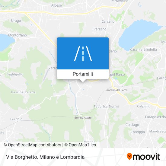 Mappa Via Borghetto