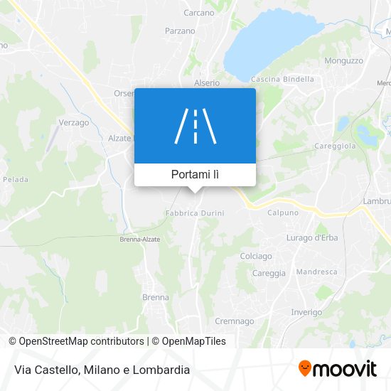 Mappa Via Castello